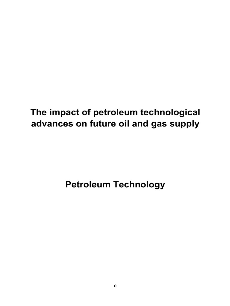 Petroleum Technology | PDF | Liquefied Natural Gas | Enhanced Oil Recovery