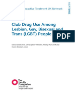 Club Drug Use Among Lesbian, Gay, Bisexual and Trans (LGBT) People