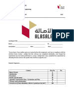 Fluid Mechanics Lab Report