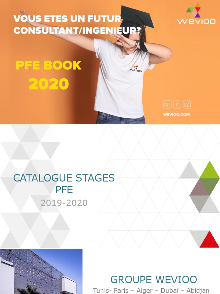 Catalogue Stages PFE Wevioo 2020 | PDF | Informatique | Java (Langage ...