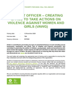 OGB JP - Project Officer - Creating Space To Take Actions On VAWG