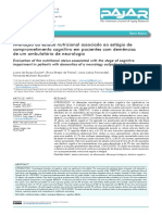 Estado Nutricional Dos Pacientes Com Demencia