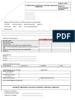 F-019-03 Informe de Emergencia, Ejercicio de Escritorio, Evacuación o Simulacro