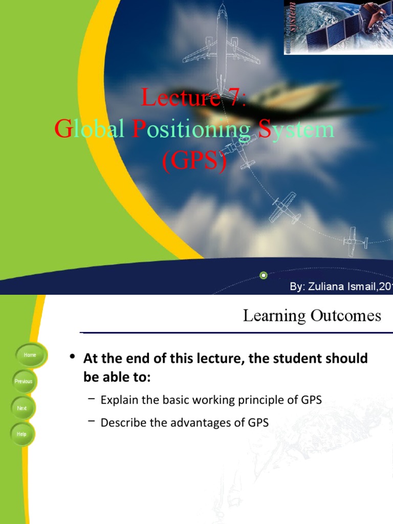 Lecture 7 - Global Positioning Gps | PDF | Global Positioning System ...