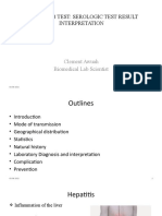 Hepatitis B Test: Serologic Test Result Interpretation: Clement Awuah Biomedical Lab Scientist