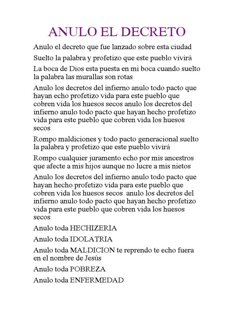 Anulo El Decreto | PDF | Estudios de idiomas extranjeros