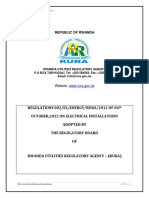 Rwanda Utilities Regulatory Agency Electrical Installations Regulations
