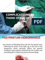 Complications of Third Stage of Labour