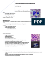 Morphologic Abnormalities Associated With Granulocytes