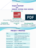 Online Student Admission System Project Report