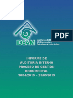 INFORME AUDITORIA INTERNA PROCESO GESTIÓN DOCUMENTAL N° - IAIPGD-2019-30