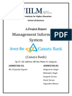 Management Information System: (Canara Bank)