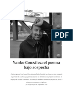 Entrevista poeta Yanko González_Revista Santiago_sept_2019