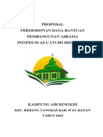 Proposal Pembangunan Asrama Pondok Pesantren