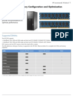 HP Z210 Memory Configuration and Optimization: Supported Dimms