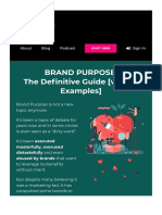 Brand Purpose - The Definitive Guide