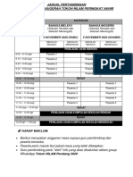 Jadual Pertandingan Peringkat Akhir