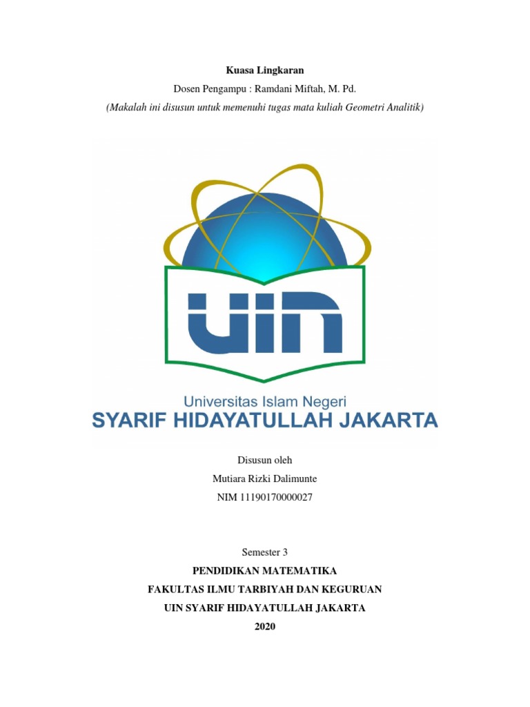 Kuasa Titik dan Garis pada Lingkaran | PDF