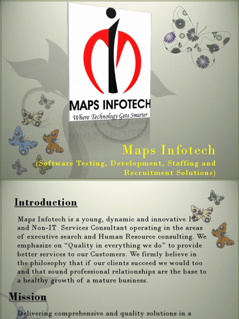 Maps Infotech: IT & Non-IT Solutions | PDF | Recruitment | Oracle ...