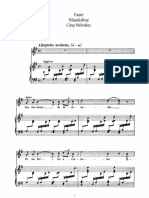 Mandoline by Faure Sheet Music
