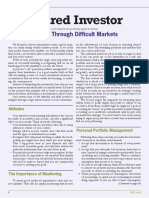 Retired Investor - Getting Through Difficult Markets, AAII, 2011