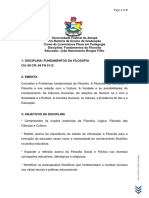 Fundamentos Da Filosofia Programa1