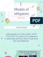 Modals of Obligation: Have To & Must
