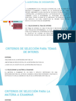 Planificación de Auditoria de Desempeño