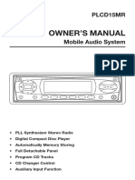 Owner'S Manual: Plcd15Mr