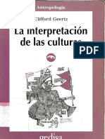 Clifford Geertz, La Interpretación de La Cultura