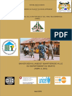 Cahier Des Villages Et Quartiers de Ville Du Couffo