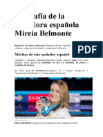 Biografía de La Nadadora Española Mireia Belmonte