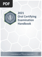 2021 Oral Certifying Examination Handbook: Aboms 625 North Michigan Avenue, Suite 1820, Chicago, IL 60611