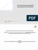 Plantilla Presentacion Proyecto Formativo