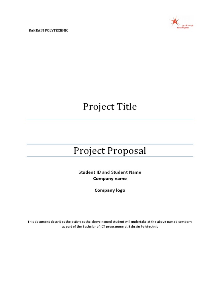ICT Project Proposal Template | PDF | Information Technology Management ...