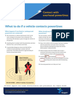 What To Do If A Vehicle Contacts Powerlines: Contact With Overhead Powerlines