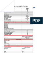 Site Data & Test Report-Node B New Site