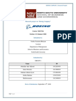 Research Project On "Boeing Company": Course: MGT314 Section: 13, Summer 2020