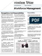 Supervisor Workforce Managment: Recognitions and Responsibilities