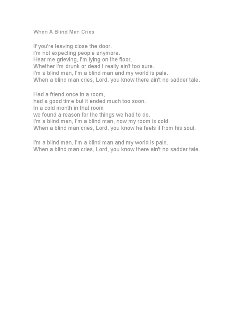When A Blind Man Cries PDF