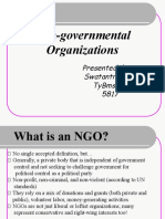 Non-Governmental Organizations: Presented by Swatantra Singh Tybms - B 5817