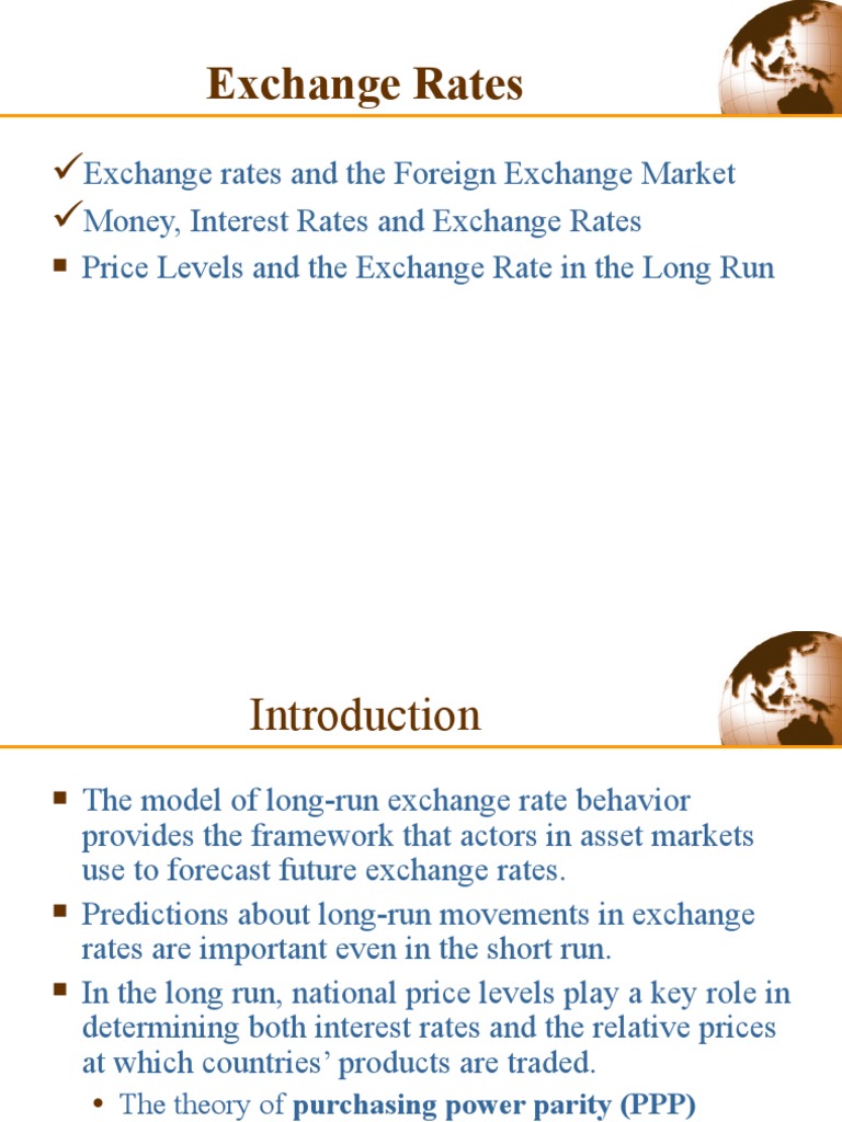 Understanding Exchange Rates and PPP | PDF | Purchasing Power Parity ...