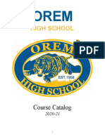 OHS Course Catalog 2020-21
