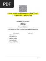 Trabalho - histórica da Filosofia