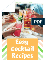 Cocktail Recipes Printable