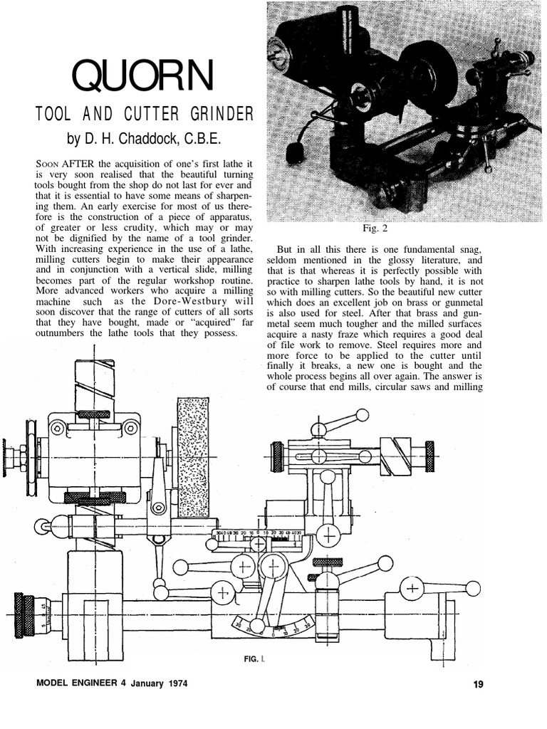 Quorn Tool and Cutter Grinder PDF