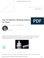 Top-10 Injection Molding Defects And How To Fix Them