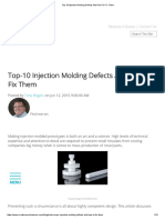 Top-10 Injection Molding Defects and How To Fix Them