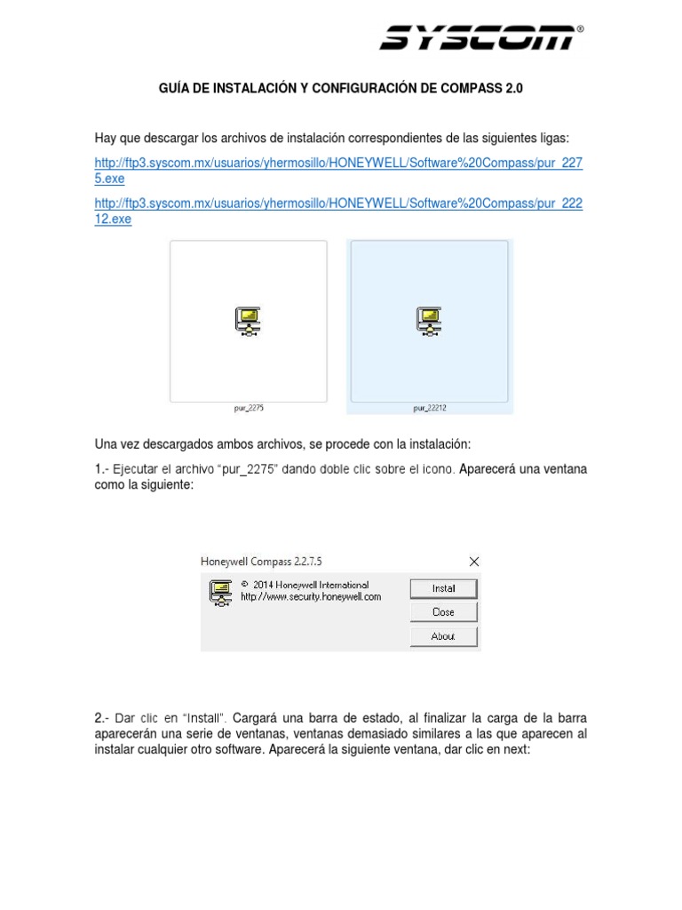 Guía de Instalación Compass 2.0 | PDF | Módem | Ventana (informática)