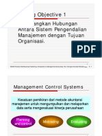 Omenerangkan Hubungan Antara Sistem Pengendalian Manajemen Dengan Tujuan Organisasi.